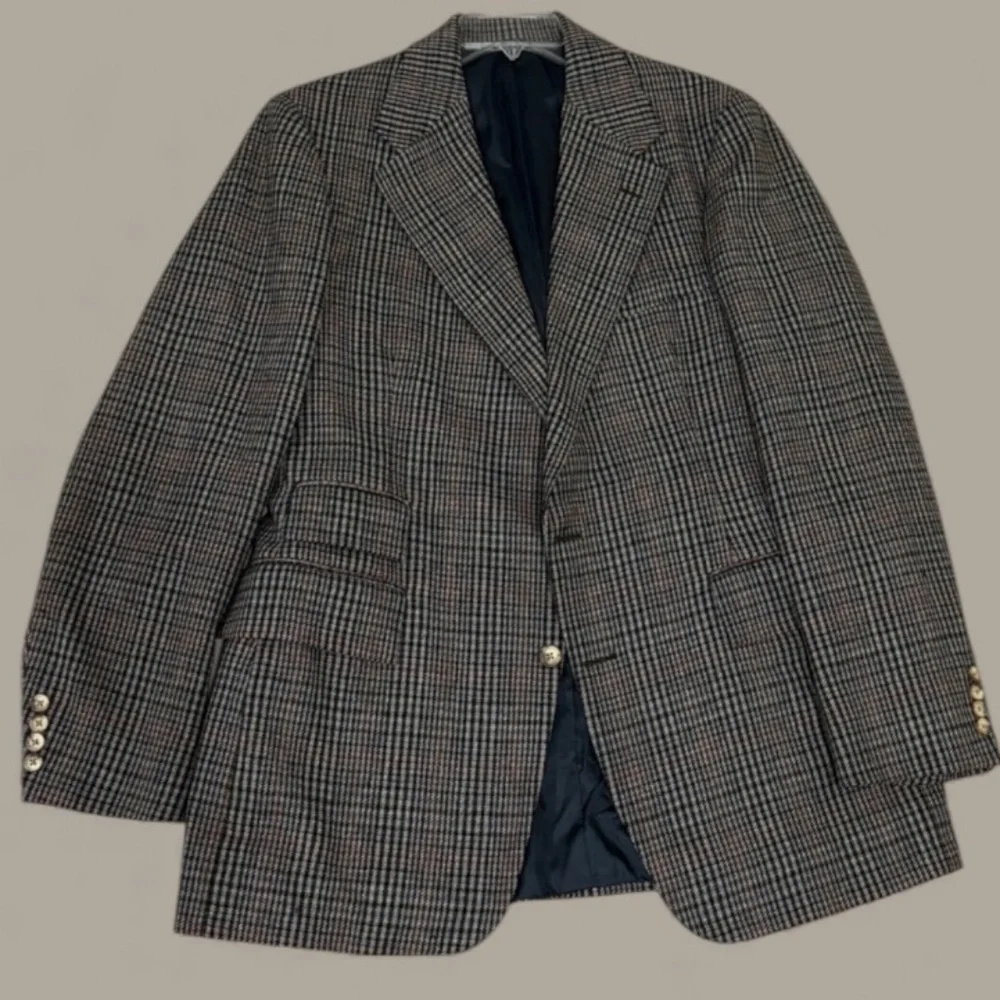 Polo by Ralph Lauren  Plaid Wool Men’s Sport Jacket Blazer Size XL‎